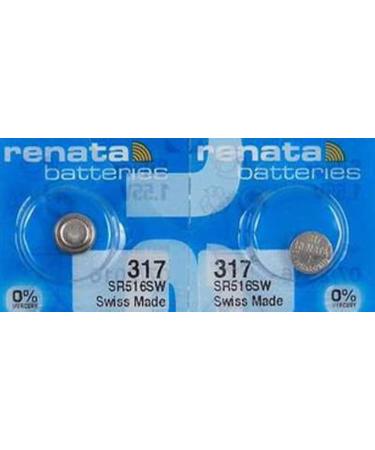 Renata 317 Watch Battery Twin Pack