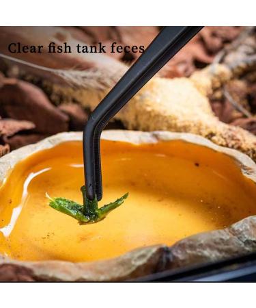 JOCXZI Pack of 2 Aquarium Feeding Tweezers Curved Stainless Steel Curved Tweezers with Anti-Carbon Coating to Prevent Rust Long Reptile Feed Tweezers for Plants Lizards Spiders Snakes (27 cm Black) - Buy Online on GoSupps.com