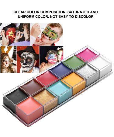 Masyrt 12 Colors Facial Body Oil Paint Dramatic Special Effects Grease Paint - Buy Online on GoSupps.com