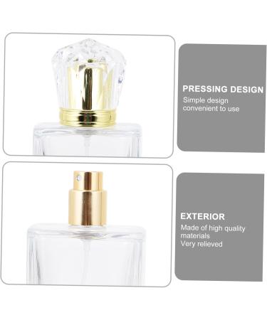 Beatifufu 1pc Perfume Spray Bottle Perfume Container Diamond- Lotion Bottle Leak Proof Bottle Mist Spray Bottle Atomizador De Perfume Mini Perfume Bottle Refillable Fine White Glass - Buy Online on GoSupps.com