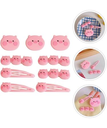 9Pcs Pink Hair Clips for Girls | Snap Barrettes & Bobby Side Clips | Toddler Kids Accessories for New Year & Holiday Parties - Buy Online on GoSupps.com