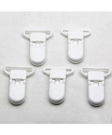 10pcs Reusable Plastic Pins for Baby Dummy Pacifier Clips | Toy Craft Supplies - White - Buy Online on GoSupps.com