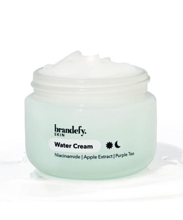 Brandefy Water Cream - Lightweight  Pore-Refining Hydration Burst For Smooth  Super Hydrated Skin  1.7 oz. Made In The USA