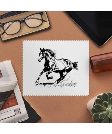 Buy 2 x Microfiber Cleaning Cloths - Horse Galloping Design | Eco-Friendly Multi-Purpose Cleaning | International Shipping Available - Buy Online on GoSupps.com