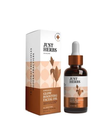 Just Herbs Kimsukadi Tail Glow Boosting Ayurvedic Facial Oil for All Skin Types, 100% Natural & Vegan, Cruelty-Free, 15ml