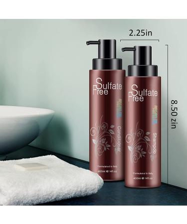 Nuspa Organic Sulfate-Free Moroccan Argan Oil Shampoo & Conditioner Set - Color Safe, UV Protection, Intense Moisture for Dry, Damaged, Frizzy Hair - Volumizing Formula for Thin Hair - 14oz (2 Pack) - Buy Online on GoSupps.com