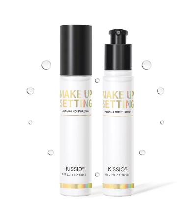 KISSIO Makeup Setting Spray Long Lasting Setting Mist for 16HR Makeup Wear Lightweight Hydrating and Soothing Fine Mist Natural Finish for All Skin Type 2.7 FL OZ