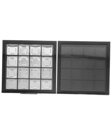 NOLITOY 2pcs Eye Shadow Box Blush for Cheeks Empty Eyeshadow Case Eyeshadow Sub Plate Supplies Travel Pack 9.5X9.5X1.5CM As Shown
