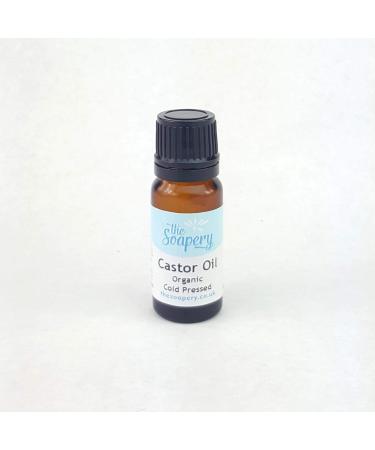 Castor Oil Organic Cold Pressed 10ml - 100% Pure 10 ml (Pack of 1)