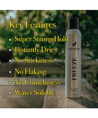 Pete & Pedro FREEZE Super Strong Hold Hair Spray 10 oz. & Natural Sea Salt Spray 8.5 oz. Combo Extreme Hold Volume & Texture for Effortless Styling | High-Performance Hair Products for Men - Buy Online on GoSupps.com