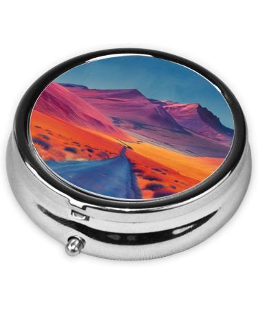 Buy Long Trail Portable Metal Pill Box - Round Mini 3-Compartment for Travel | Durable & Stylish Design Perfect for Small Pills - Buy Online on GoSupps.com