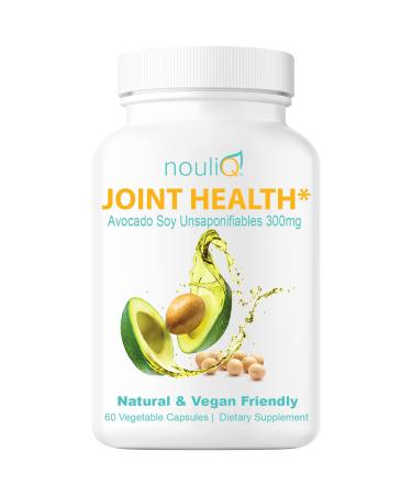 NOULIQ Natural and Vegan Friendly Joint Health Supplement Avocado Soy Unsaponifiables 300mg 60 Vegetable Capsules 2 Months Supply - Buy Online on GoSupps.com