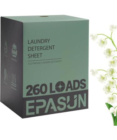 Eco-Friendly Laundry Detergent Sheets | 260 Loads Fresh Scent Plant-Based Hypoallergenic - Buy Online on GoSupps.com