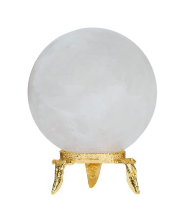 PYOR Clear Quartz Crystals Large Crystal Ball Feng Shui Gifts Metaphysical Supplies Crystal Sphere Ball Crystal Desk Decor Feng Shui Supplies