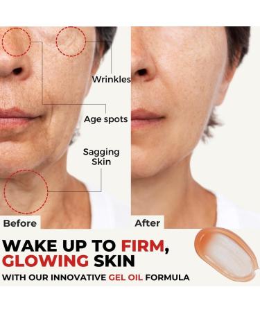 Karmic Skin Anti Ageing Night Face Cream | Wrinkle Dark Spot & Hyperpigmentation Facial Moisturiser | Vitamin C & E Natural Retinol | For Women & Men | Hydrating Anti Aging Sleepytime Gelly - Buy Online on GoSupps.com