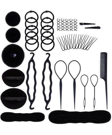 Haobase Hairdressing Accessories Hairdressing Tools Set Hairstyle Stylized Accessory Hair Girls Sponge Foam Hairclip Braid