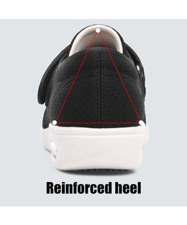 Women's Diabetic Shoes: Lightweight, Comfy with Air Cushion, Breathable Mesh - Size 6.5 Black - Buy Online on GoSupps.com