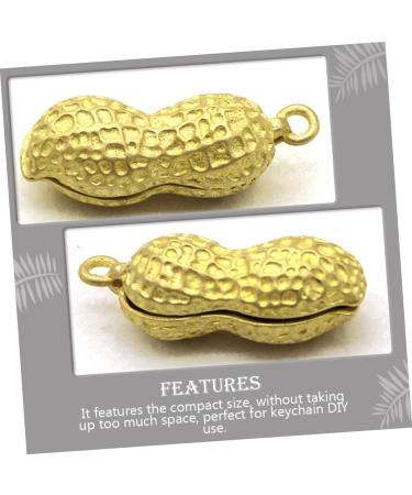 VILLCASE 2pcs Artificial Peanut Pendant Purse Keychain Wealth Keychain Charms Gold Key Adornment To Open Bead - Buy Online on GoSupps.com