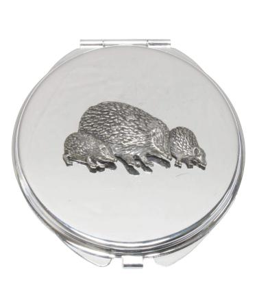 Hedgehog Family Compact Mirror Handbag Gift With Free Engraving 175