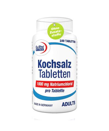 Saline tablets | High dose with 1000 mg sodium chloride | Pack of 100 tablets