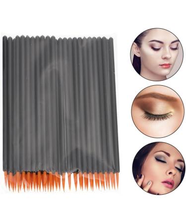 DRESSOOS 100pcs Disposable Eyeliner Brush Facial Tools Eye Makeup Lip Black Artificial Fiber - Buy Online on GoSupps.com