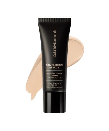 bareMinerals Complexion Rescue Natural Matte Tinted Moisturizer for Face with SPF 30 Tinted Mineral Sunscreen Sheer-to-Light Coverage for Oily Skin Multi-tasking Skincare Infused Makeup AC Birch 1.5