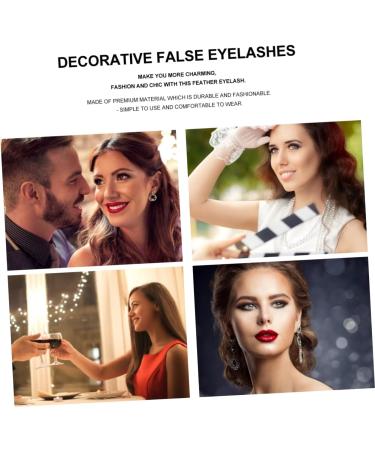 minkissy 2 Pairs False Eyelashes Cross False Eyelashes False Lashes Full Volume Fake Eyelashe Long Extension Eyeslash Strip Eyelashes Halloween Party Eyelashes Christmas 3d - Buy Online on GoSupps.com