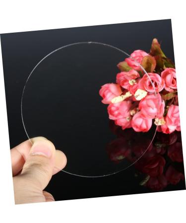 Lurrose Round Acrylic Sheet Key Fob Acrylic Board Cutting Circle Blanks Acrylic Circle Blanks Wafer Signage Transparent 25X25CM - Buy Online on GoSupps.com