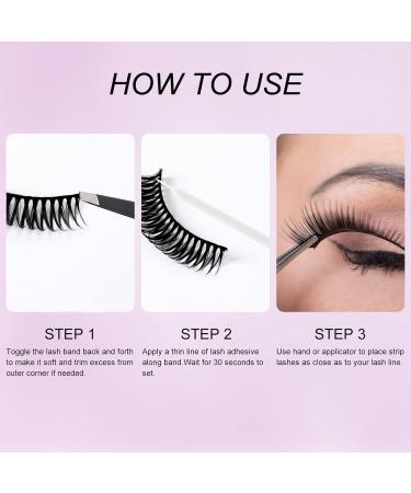 FADLASH Clear Eyelash Glue - Super Strong Hold, Waterproof, Latex-Free Lash Adhesive 5.5ml - Buy Online on GoSupps.com