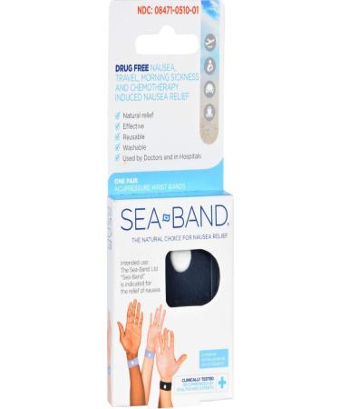Sea-band The Original Wristband Adults - 1 Pair Colors May Vary