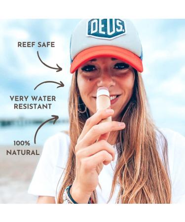 Suntribe Mineral Organic Sun Pencil SPF 30 - 100% Natural Reef-Proof Zero Waste | Retro Red | Beauty Shortlist Awards 2022 Winner - Buy Online on GoSupps.com