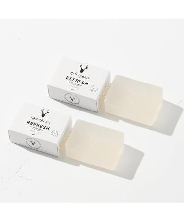 Mad Rabbit Refresh Gentle Coconut Based Cleansing Soap, 2 Pack - Tattoo Aftercare, Natural Cleansing Ingredients, Made For All Skin Types, New Tattoo Healing & Hydrating Formula