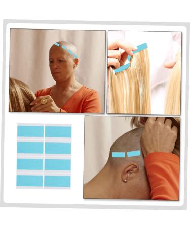 FRCOLOR 24 Sheets Seamless Hair Extensions Stickers for Hair Extensions Hair Band for Women Invisible Hair Extension Tape Wig Tape for Women No Trace Blue Glue Women - Buy Online on GoSupps.com