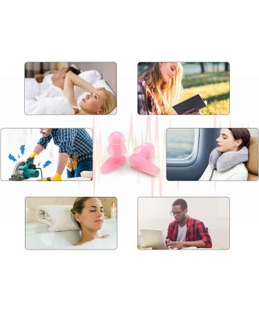 Buy Zooshine 6 Pairs Washable Silicone Ear Plugs - Noise Cancelling & Reduction for Sleep Travel Work & Study (Pink) - International Shipping Available - Buy Online on GoSupps.com