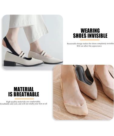 KALIONE Metatarsal Foot Pads - 4 Pairs Ball of Foot Cushions for Women | Comfort & Pain Relief - Size 6-9 | Beige & Black Socks - Buy Online on GoSupps.com