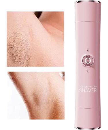 Eojpdji Electric Shaver For Women Bikini Trimmer with Double Attachments Facial Ear Intimate Zone Leg Eyebrow Hair Removal Device Pink - Buy Online on GoSupps.com