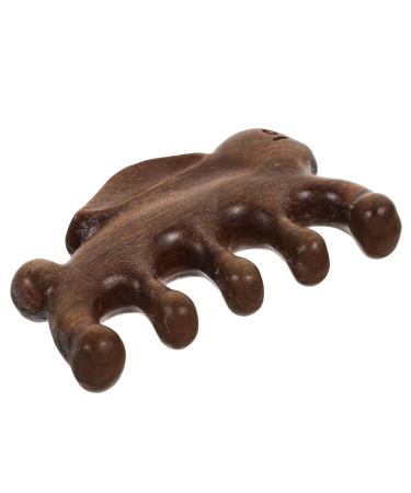 Coolhiya Massagekamm made of green sandal wood scalp massager Kamm portable head massage comb home head massage comb body massage comb massage curb wide tooth comb portable