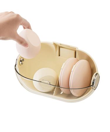 Makeup Sponge Holder Wall Hangings Beauty Egg Holder | Cosmetic Storage Box with Drainage Hole Dustproof and Breathable Display Case Puff Egg Holder