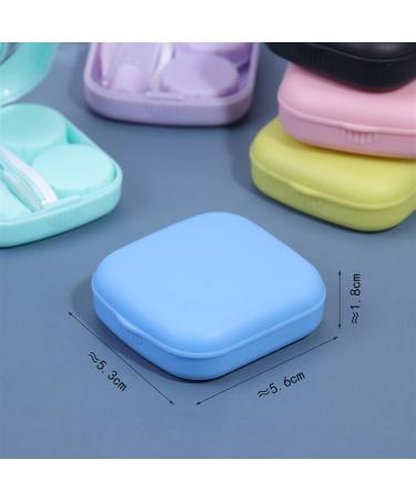Beautiful Yellow Travel Kit for Contact Lenses - NFEGSIYA Mini Lens Case with Mirror | Easy Carry & Perfect for International Shipping - Buy Online on GoSupps.com