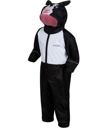 Regatta Girl's Charco All-in-One Suit 24-36 Black/White - Stylish and Functional Outdoor Wear - Buy Online on GoSupps.com