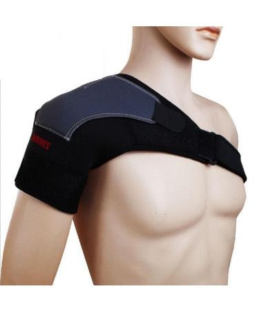 Elastic Compression Shoulder Brace Support Strap Wrap Belt Band Pads and Sleeves Protector for Men and Women Right Shoulder