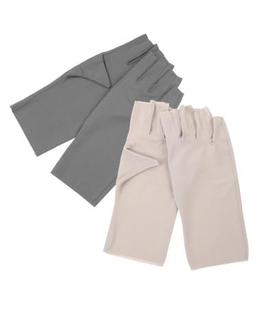 minkissy 2 Pairs Women's Sun Protection Gloves Manicure Uv Gloves Uv Protection Gloves for Nail Protective Gloves for Manicure Nail Art Accessory Nylon Nail Supplies