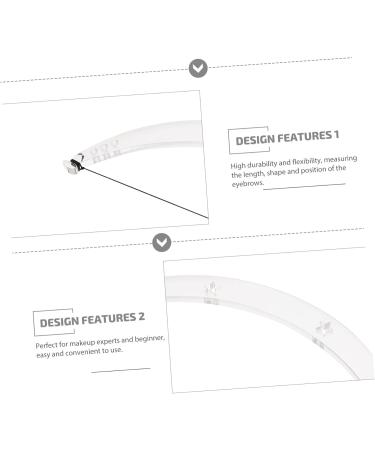 WOFASHPURET 1set Bridge Rulers Nose Measuring Measure Eyebrow Positioning Measurement Face Assist Auxiliary - Buy Online on GoSupps.com