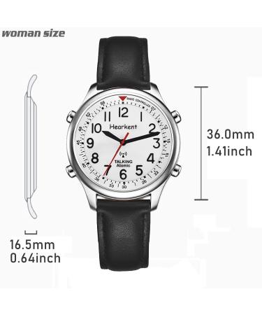 Hearkent Atomic British English-Speaking Watch for Blind & Visually Impaired - Unisex Expansion Silver - Buy Online on GoSupps.com