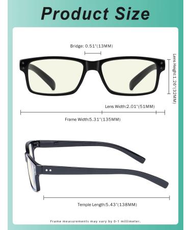 Eyekepper 5-Piece Classic Spring Hinge Reading Glasses Set - Blue Light Blocking Sun Readers - 1.5 Diopters - Buy Online on GoSupps.com