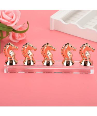 Horse Head Nail Tip Nail Tip Holder DIY Training Tips Display Practice Rack Magnet Adsorption False Nail Display Support Holders False Nail Tip Manicure Tool(Rose Gold) - Buy Online on GoSupps.com