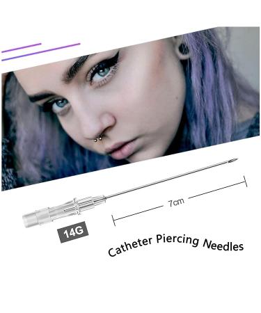 SOTICA 14G Catheter Piercing Needles - 50pcs Stainless Steel Hollow Needles for Body Piercings - Buy Online on GoSupps.com
