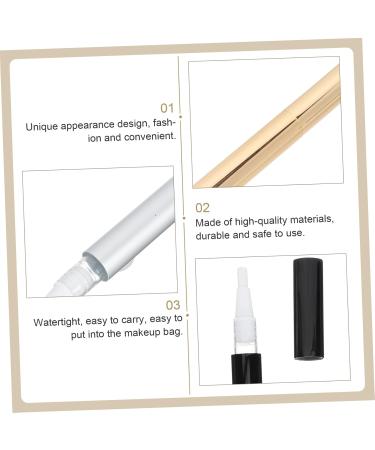 DRESSOOS 4pcs Lip Gloss Nail Polish Bottle Lash Containers Makeup Mascara Cream Vials Aluminum - Buy Online on GoSupps.com