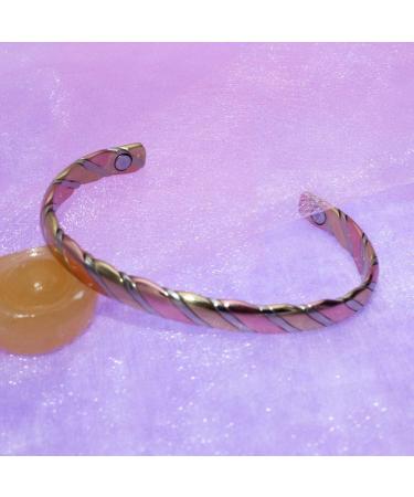 LORNREIN Copper Magnetic Bracelet for Men & Women - 6 Magnets for Pain Relief | Stylish Ergonomic Design - Buy Online on GoSupps.com