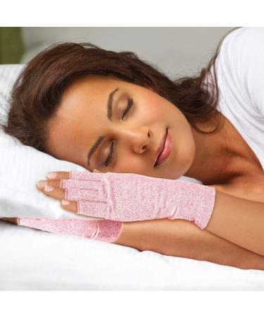 2 Pairs Arthritis Gloves for Women and Men - Pain Relief Compression Gloves for Rheumatoid & Osteoarthritis - Ideal for Typing and Daily Tasks - Pink - Buy Online on GoSupps.com